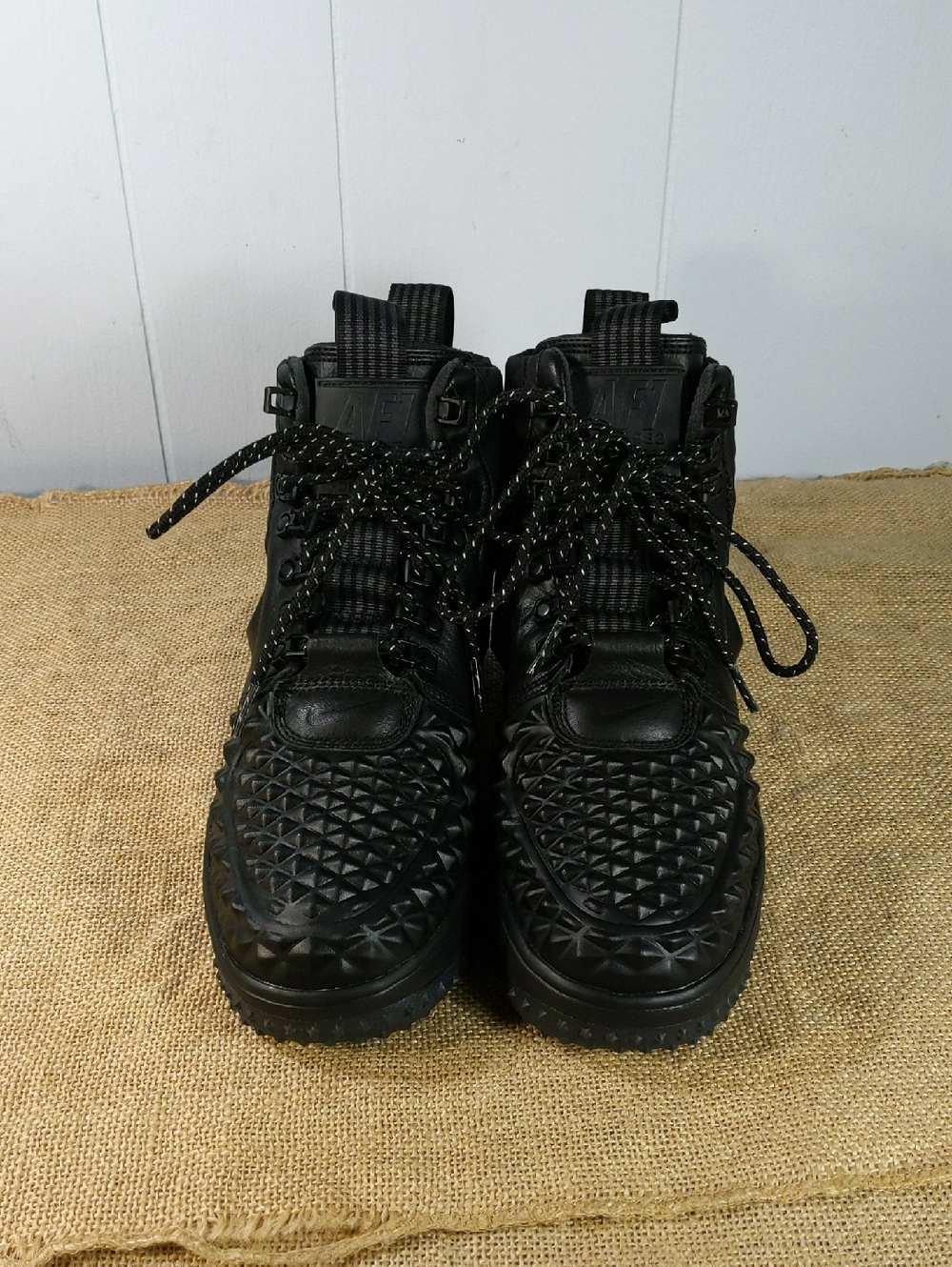 Nike Lunar Force 1 Duckboots Women's Sz 7.5, Black, Excellent Condition, No Box - Picture 2 of 8